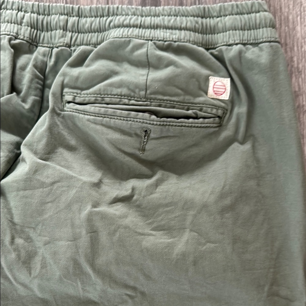 Marine Layer Green Joggers Lightweight Cotton Blend - Picture 7 of 7